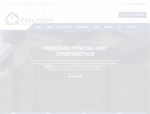 Tablet Screenshot of precisionfencingtx.com